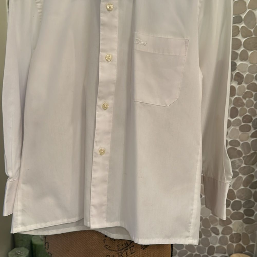 Christian Dior boy’s white button-down shirt - size 8 - Picture 4 of 8